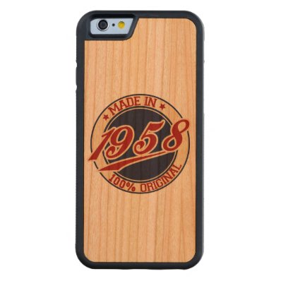 Made In 1958 Carved® Cherry iPhone 6 Bumper Case