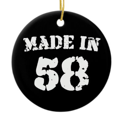 Made In 1958 Christmas Tree Ornament