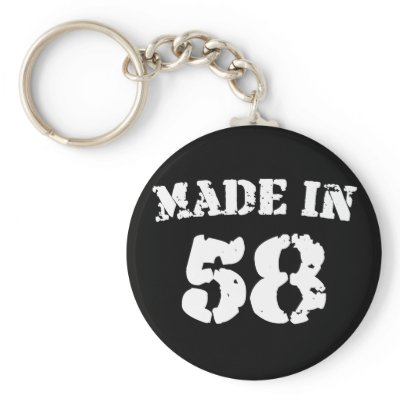 Made In 1958 Keychain