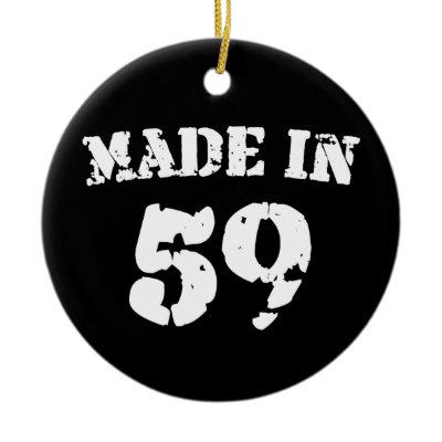 Made In 1959 Christmas Ornament