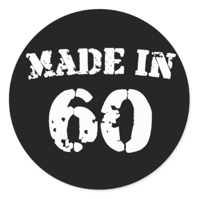 Made In 1960 stickers