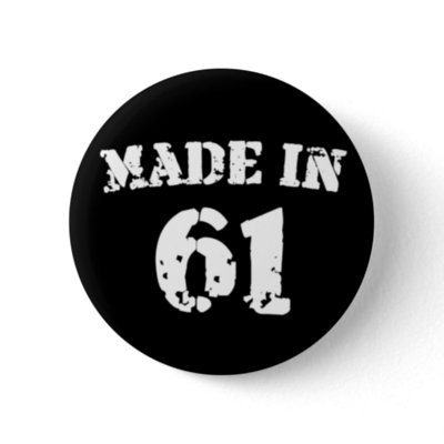 Made In 1961 buttons