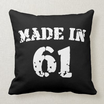 Made In 1961 Throw Pillows