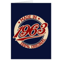 Made In 1963 Greeting Card