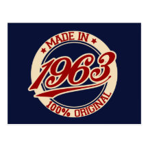 Made In 1963 Post Card
