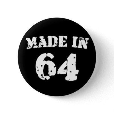 Made In 1964 buttons