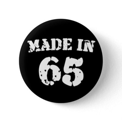 Made In 1965 buttons