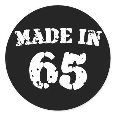 Made In 1965 stickers