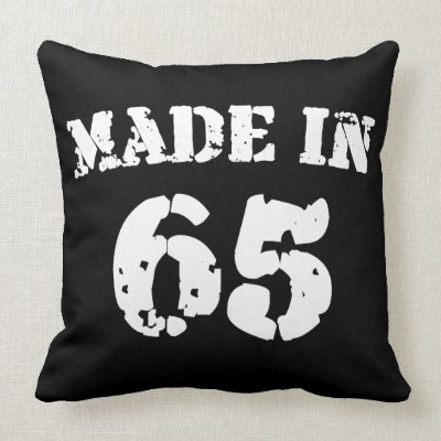 Made In 1965 Throw Pillows
