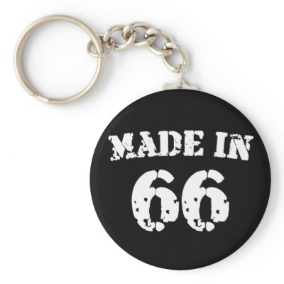 Made In 1966 Keychain