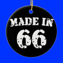 Made In 1966 Christmas Tree Ornaments