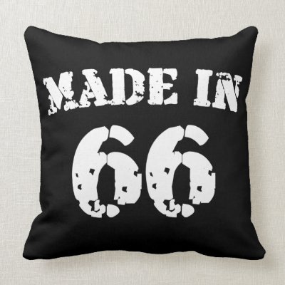 Made In 1966 Throw Pillows