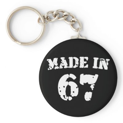 Made In 1967 Key Chain