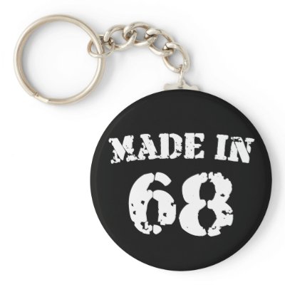 Made In 1968 Keychains