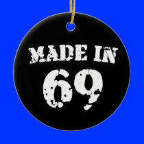 Made In 1969 Christmas Ornaments