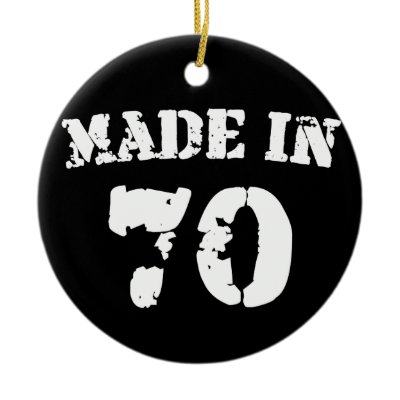Made In 1970 Christmas Tree Ornament