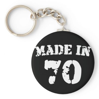 Made In 1970 Keychain