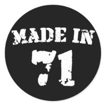 Made In 1971 Stickers