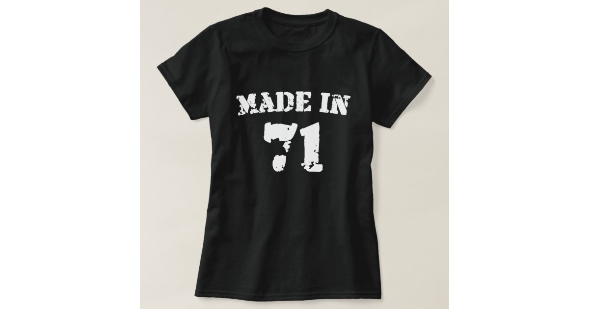 t shirt made in 1971