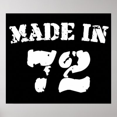 Made In 1972 Poster