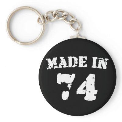 Made In 1974 Key Chains