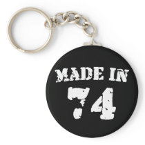 Made In 1974 Key Chains