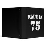 Made In 1975 binders