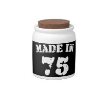 Made In 1975 Candy Jar
