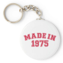 Made in 1975 keychain