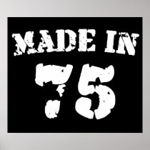 Made In 1975 Print