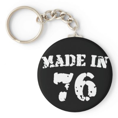 Made In 1976 Key Chain