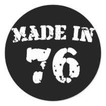 Made In 1976 Sticker