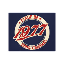 Made In 1977 Canvas Print