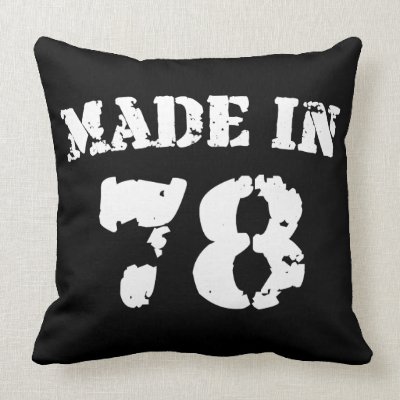 Made In 1978 Throw Pillows