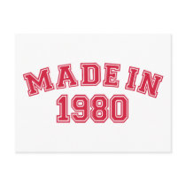 Made in 1980 postcard
