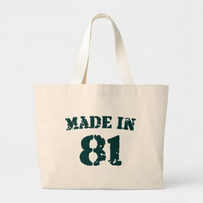 Made In 1981 Canvas Bag