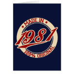 Made In 1981 Card