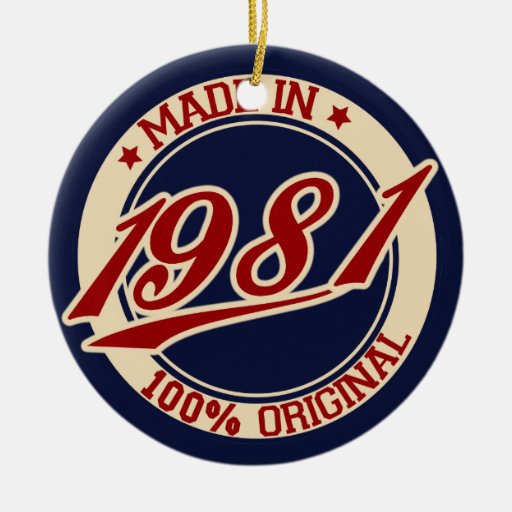 Made In 1981 Christmas Ornament