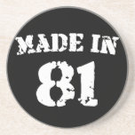 Made In 1981 Beverage Coaster