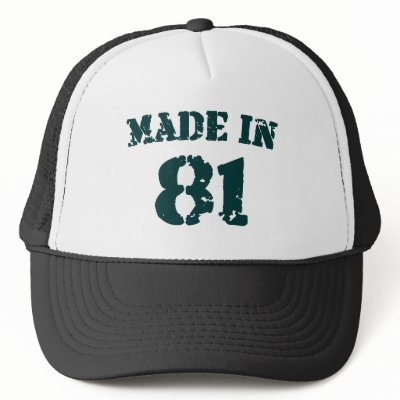 Made In 1981 hats