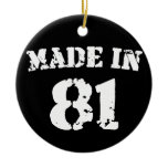 Made In 1981 Christmas Tree Ornament
