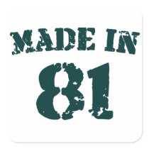 Made In 1981 Sticker