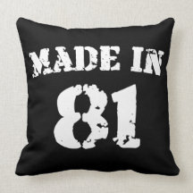 Made In 1981 Throw Pillow