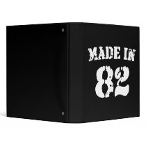 Made In 1982 Vinyl Binder