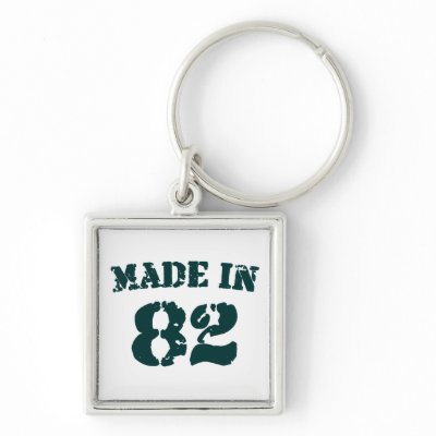 Made In 1982 Keychain