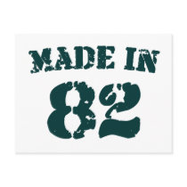 Made In 1982 Postcard