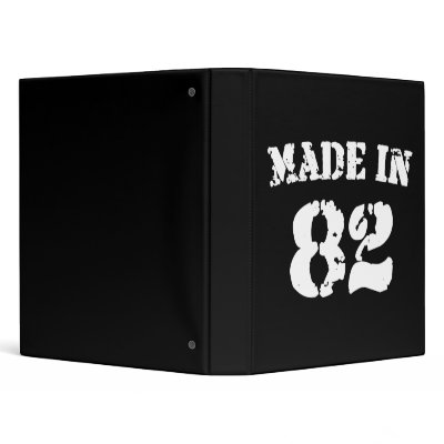 Made In 1982 Vinyl Binder