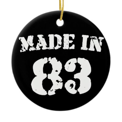 Made In 1983 Christmas Tree Ornament