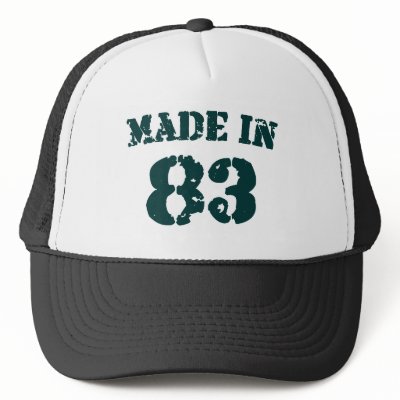 Made In 1983 hats