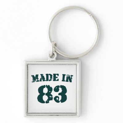 Made In 1983 Key Chains